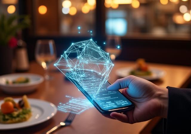 Menus interactifs AR pour restaurants